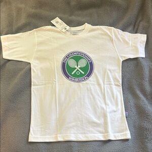 NEW Wimbledon Kids Logo Tee